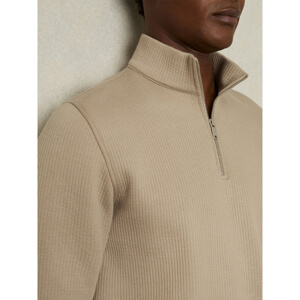 REISS ASHBY Half Zip Funnel Neck Jumper